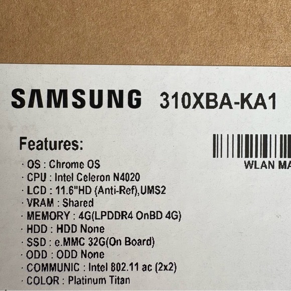 Samsung 310XBA-KA1 Chromebook, Brand New, Unsealed - Picture 3 of 12